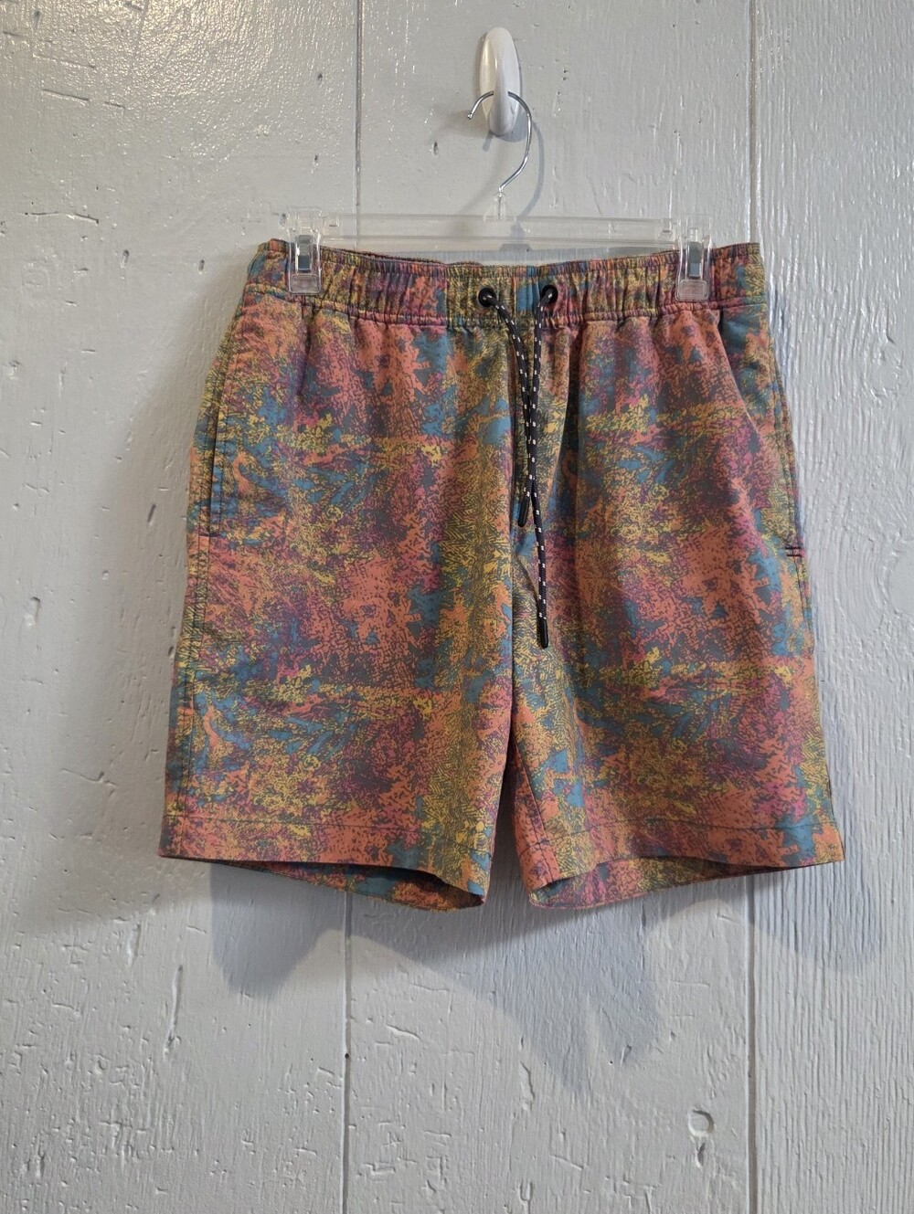 Tiad And Co Multicolor Abstract Print Drawstring Shorts